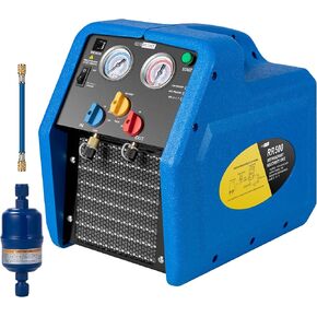 VIVOHOME R1234yf R32 3/4 HP Portable Refrigerant Recovery Machine Oil-Less, Freon Recycling Unit HVAC for Vapor Liquid Refrigerant, Car Air Conditioning