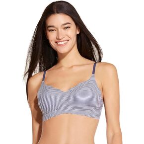 Women's OneSize Wireless Seamless Wavy Edge Cool Feeling Bra Adjustable Thin Spaghetti Straps Camisole Bra