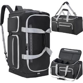 Sneaker Bag fit 4 Pairs, Large Capacity Sneaker Travel Bag Sneaker Shoe Bag with 3 Adjustable Dividers, Sneaker Bag Travel Shoe Bag with Multi-pocket for Sneaker Travel Outdoor Sports