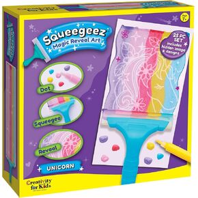 Creativity for Kids Squeegeez Magic Reveal Art Kit: Unicorn - Arts and Crafts Kit for Kids, Cool Unicorn Gifts for Girls and Boys Ages 7-12+