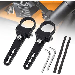 1.5'' Tube Clamps Mounting Brackets ADTOPI Adjustable Roll Cage Bull Bar Clip Holder Kit LED Light Bar Mounts for Offroad Truck ATV SUV, 2pcs (1.5 inch) in Kuwait