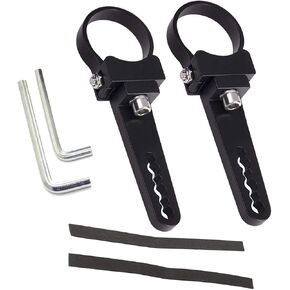 1.5'' Tube Clamps Mounting Brackets ADTOPI Adjustable Roll Cage Bull Bar Clip Holder Kit LED Light Bar Mounts for Offroad Truck ATV SUV, 2pcs (1.5 inch)