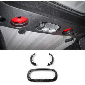 RT-TCZ for Wrangler JK Inner Dome Reading Light Trim Cover Frame for Jeep Wrangler JK JKU 2011-2017 Carbon Fiber Interior Accessories 3pcs