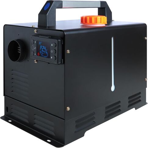 Diesel Heater All in One 2KW Parking Heater 12V Diesel Air Heater with Remote Control LCD Monitor 5L Tank for Car RV Boat Truck Van Bus Camping (BLACK) in Saudi Arabia
