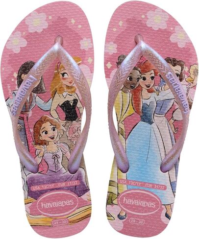 Havaianas Kids Slim Princess Flip Flops - Peony Rose - 13C/1Y in Saudi Arabia