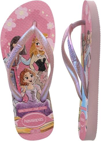 Havaianas Kids Slim Princess Flip Flops - Peony Rose - 13C/1Y in Saudi Arabia