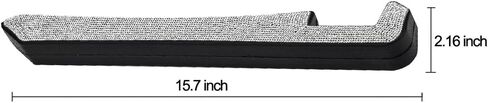 2 Pack Sparkly Diamond Car Seat Gap Filler Universal Gap Filler for Car SUV and Truck Fit Between Seats and Console Stop Things from Dropping (White) in Saudi Arabia