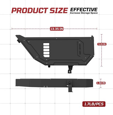 Metal Rear Door Pocket Storage Box Compatible with 2018-2023 Jeep Wrangler JL 4XE JLU Rubicon Sport Sahara Gladiator JT, Door Side Insert Organizer Box Replaces The Weak Saggy Net -2PCS in Kuwait