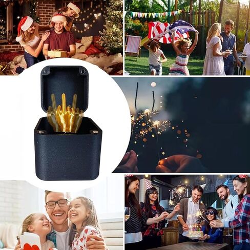 الإصبع الأوسط في صندوق، صندوق هدايا مفاجأة للإصبع الأوسط، صندوق هدايا مزعج، صندوق هدايا هفوة، هدية مزحة ساخرة لليد مع صندوق للبالغين، صندوق هدايا مضحك لديكور سطح المكتب (قطعة واحدة) in Kuwait