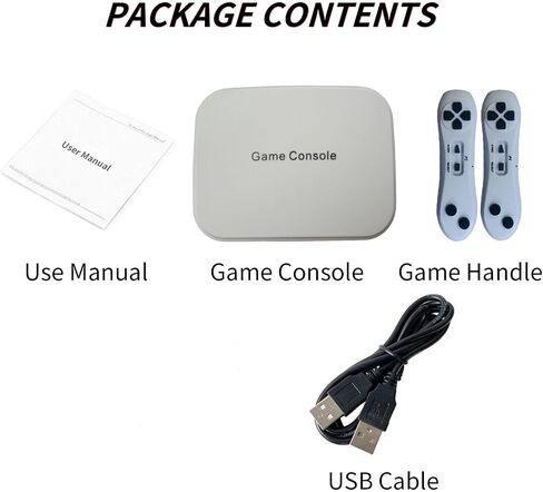 YRPRSODF TV Game Console Built in 100+ Gam ES, Video Game Machine with 2.4G Wireless Gamepad Somatosensory Control, USB Plug and Play, Kid & Adult Interactive& Puzzle Games,Grey in Kuwait