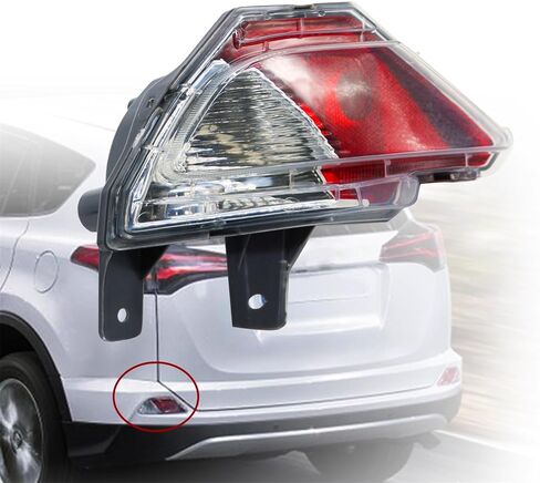 المصد الخلفي عاكس الضوء مصباح الجانب الأيسر متوافق مع RAV4 2016-2018 814900R040 TO2882107 in Saudi Arabia