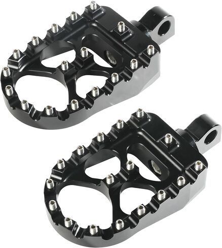 أوتاد القدم، أوتاد قدم الدراجة النارية، أوتاد قدم الدراجة الترابية، ملحقات السيارة أوتاد الدراجة الترابية CNC أوتاد قدم واسعة، دواسة راحة MX قابلة للتعديل 360 درجة، مناسبة لـ Dyna Sportster Iron 883 in Kuwait