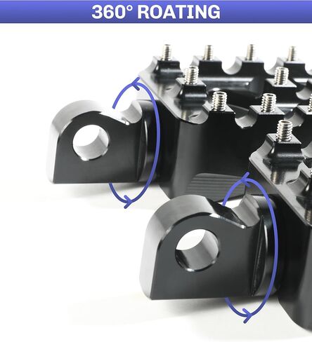 أوتاد القدم، أوتاد قدم الدراجة النارية، أوتاد قدم الدراجة الترابية، ملحقات السيارة أوتاد الدراجة الترابية CNC أوتاد قدم واسعة، دواسة راحة MX قابلة للتعديل 360 درجة، مناسبة لـ Dyna Sportster Iron 883 in Kuwait