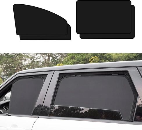 Car Side Window Sun Shade, Magnetic Window Sunshades Privacy Curtains, Strong-Light Blocking&UV Protection Car Window Covers, Universal Car Accessories for Car Camping, Sleeping (Black) in Saudi Arabia