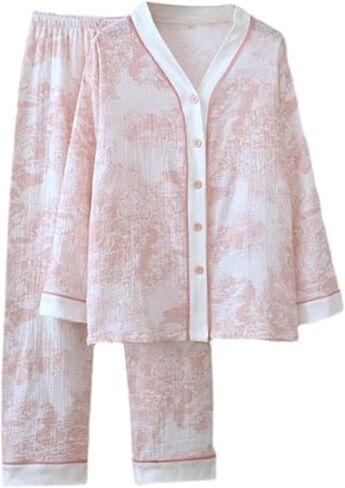 Vhitler Linen Set Coquette Womens Pajamas Set Summer Lounge Sets for Women Old Money Aesthetic in Kuwait