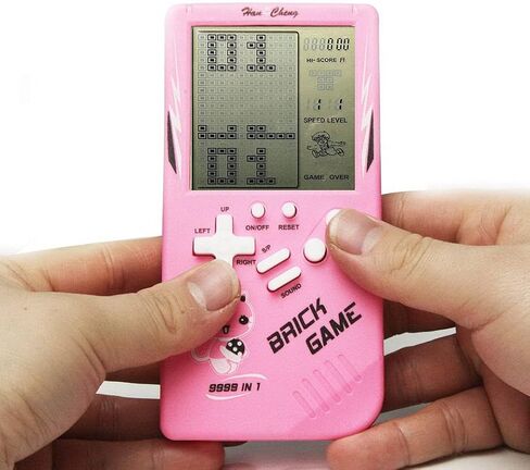 Retro Big Screen Brick Game Console 9999 in 1 Tank/Racing/Shooting Casual Puzzle Game Adjustable Difficulty and Speed Small and Easy to Carry Best Gifts (Blue) in Saudi Arabia