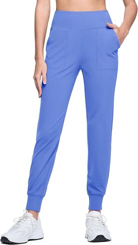 MAGCOMSEN Women's Joggers High Waisted Yoga Pants with Pockets Loose Leggings for Workout Athletic Lounge Running in Saudi Arabia