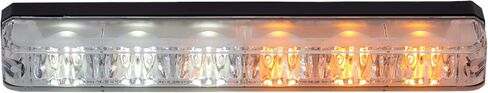 منتجات المشترين 8892802 ضوء ستروب LED فائق السطوع مقاس 5 بوصات، كهرماني/شفاف، 6 مصابيح LED مع وميض متزامن ومتناوب، تصنيف IPX7، ضوء طوارئ للمركبة، ملحقات الشاحنات in Saudi Arabia