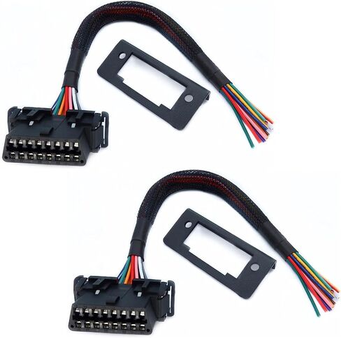 JUTA OBD2 J1962 Female to Open Pigtail Cable Bracket 16PIN OBDII Port Replacement Cable - [1ft/30cm] in Saudi Arabia