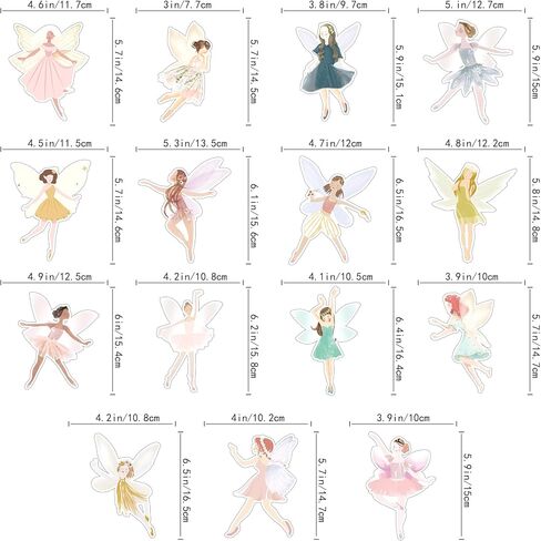 Fairy Centerpieces Sticks Set of 30, Fairy Birthday Party Decorations, Fairy Tables Decorations, Fairy Party Supplies, Great for Fairy Theme Baby Shower, Kids Birthday Party in Saudi Arabia