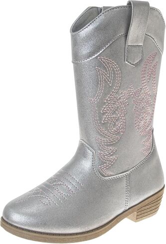 Glitter Cowboy Boots - Mid Calf Western Shoes (Little Kid - Big Kid) in Saudi Arabia