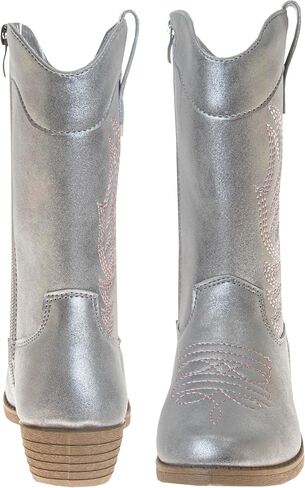 Glitter Cowboy Boots - Mid Calf Western Shoes (Little Kid - Big Kid) in Saudi Arabia