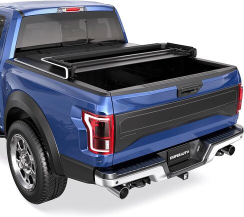 Tri 3-Fold 5.5FT Soft Folding Truck Tonneau Cover Compatible with 2004 2005 2006 2007 2008 Ford F150 F-150 (Excl. 2004 Heritage) Styleside 3 Fold On Top Truck Bed Cover in Saudi Arabia