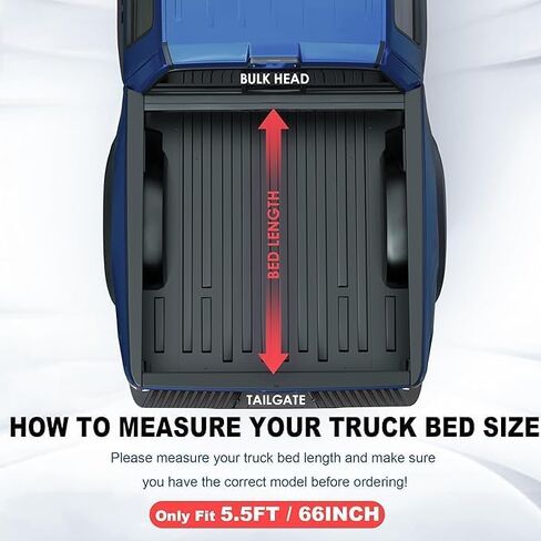 Tri 3-Fold 5.5FT Soft Folding Truck Tonneau Cover Compatible with 2004 2005 2006 2007 2008 Ford F150 F-150 (Excl. 2004 Heritage) Styleside 3 Fold On Top Truck Bed Cover in Saudi Arabia