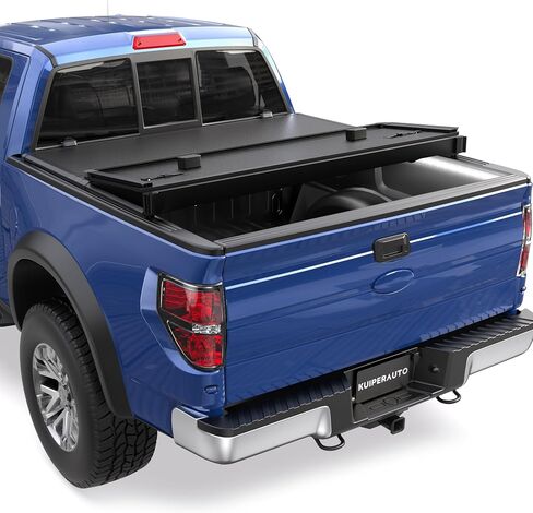 Tri 3-Fold 5.5FT Soft Folding Truck Tonneau Cover Compatible with 2004 2005 2006 2007 2008 Ford F150 F-150 (Excl. 2004 Heritage) Styleside 3 Fold On Top Truck Bed Cover in Saudi Arabia