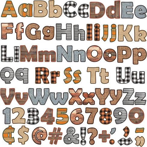 230 Pcs Bulletin Board Letters Fall Thanksgiving Classroom Alphabet Letters Numbers Autumn Bulletin Board Decor Home Sweet Theme Accents Cutouts for Students Kids in Kuwait