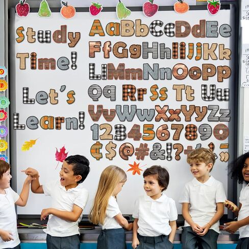 230 Pcs Bulletin Board Letters Fall Thanksgiving Classroom Alphabet Letters Numbers Autumn Bulletin Board Decor Home Sweet Theme Accents Cutouts for Students Kids in Kuwait