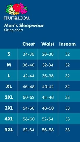 Fruit of the Loom Men's Broadcloth Short Sleeve Top and Long Pants Pajama Set in Kuwait