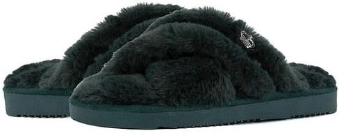 Juicy Couture Women's Slide Sandals With Faux Fur Slipper Sandals, Furry Slides, Womens Slip On Slippers in Saudi Arabia