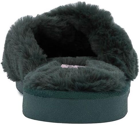 Juicy Couture Women's Slide Sandals With Faux Fur Slipper Sandals, Furry Slides, Womens Slip On Slippers in Saudi Arabia
