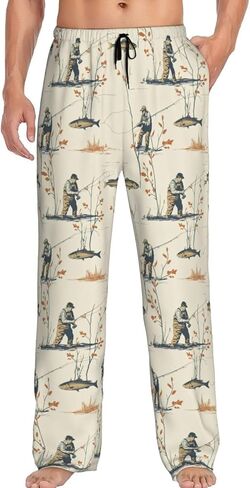 Men's Pajama Pants Pjs Bottoms With Pockets Sleep Lounge Pants For Men in Kuwait