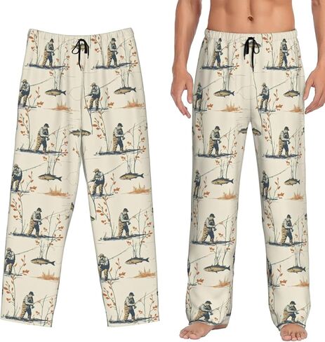 Men's Pajama Pants Pjs Bottoms With Pockets Sleep Lounge Pants For Men in Kuwait