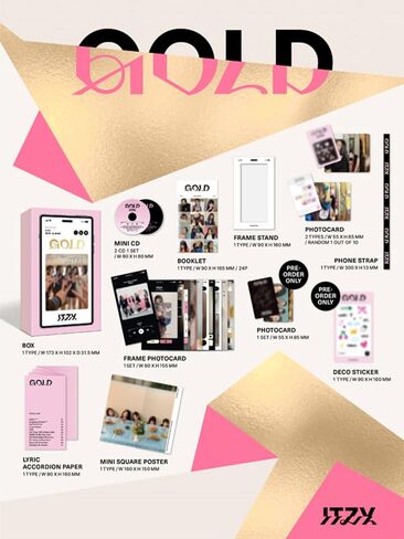 ITZY GOLD 2nd Full Album (Digipack - Lia Ver.) in Kuwait