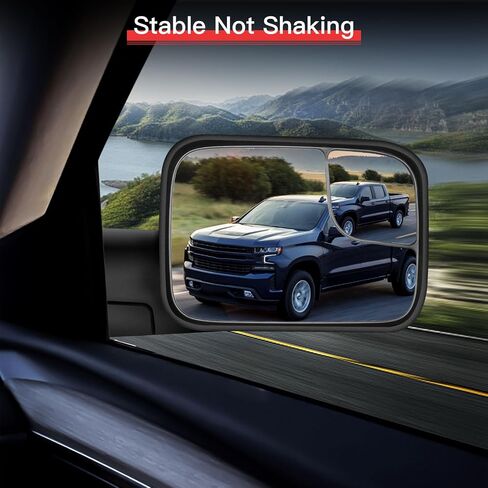 Towing Mirrors Fit for Dodge for Ram 1500/2500/3500 1998-2002 Replace Power Adjusted, Heated Function, Manual Folding & Flip Up w/Black Housing Tow Mirrors in Saudi Arabia