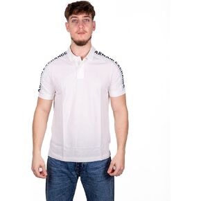 Armani Exchange Men's Short Sleeve Jacquard Logo Polo in Saudi Arabia