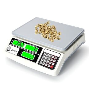 Industrial Counting Scale, Digital Gram Scale for Parts and Coins, 30kg/66lb 0.5g Accuracy Inventory Counting Scale, Rechargeable, Lb/Kg/g Switchable