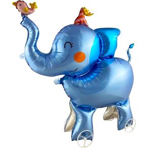 Giraffe Walking on Wheels Animal Balloons Pet Balloons Farm Animal Balloon Children Toys,Jungle Safari Animal Theme Kids Baby Gift Birthday Party Supplies Decorations(Yellow Giraffe)