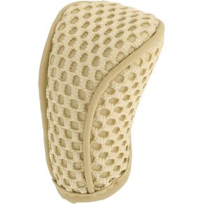 Universal Gear Shift Knob Cover Stick Shifting Handle Protector Manual Fabric 1Pc Anti-Slip Beige