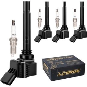 Set of 4 Ignition Coil Pack and Spark Plugs Fits for 1.8 2013 2014 2015 2016 2017 2018 2019 VW Volkswagen Passat Jetta Tiguan Beetle GTI Golf Audi S3 A3 A4 Q3 Replaces# UF765 UF716