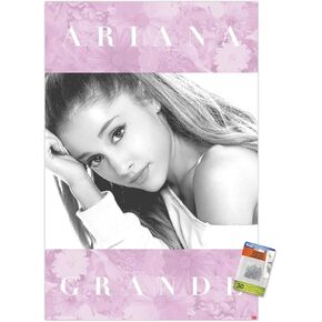 Trends International Ariana Grande - Floral Wall Poster with Push Pins, 22.375" x 34"