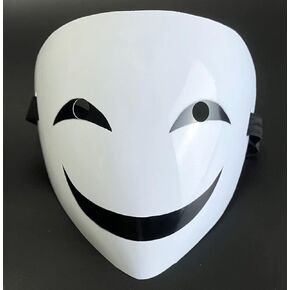 Japanese Kagetane Hiruko Cosplay Role Play Smile Mask Prop for Halloween Party Costume PVC