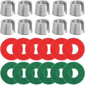 10PCS Battery Post Terminal Shims, Auto Terminal Shim Caps with 12 Piece Washers for Top Post Battery Post Ends Repair, Universal for Vehicles, Boat, SUV, Truck, RV