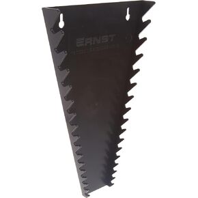 Ernst Manufacturing - 16 Slot Wrench Tray Organizer For Tool Storage In Toolbox, Wall Or Pegboard (5061) - Designed For Professional Automotive Service Technicians - Black