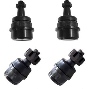 4pc Upper Lower Ball Joint Kit K80026 K8195 for Ford Bronco 80-96, F-150 80-96 4WD, F-250 80-96 4WD, for Ford F-350 80-81 4WD, Front Ball Joint for Dodge Ram 2500 94-99 4WD