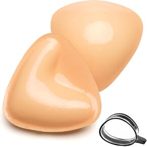 Double-Sided Sticky Bra Pads, Lightweight Push up Adhesive Bra Inserts Invisible Padding Reusable Washable Breast Enhancement