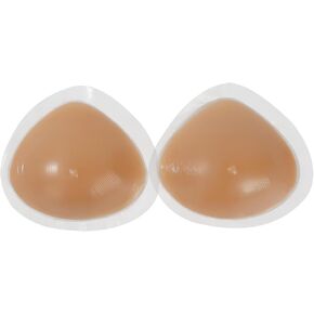 IVITA One Pair Self Adhesive Triangle Silicone Breast Forms Mastectomy Prosthesis Bra Enhancer Inserts Concave Bra Pads